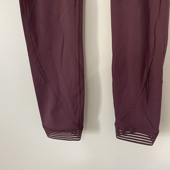 Lululemon Size 8 Purple Find Focus Mesh 7/8 Length Leggings Workout Athletic - Picture 2 of 8